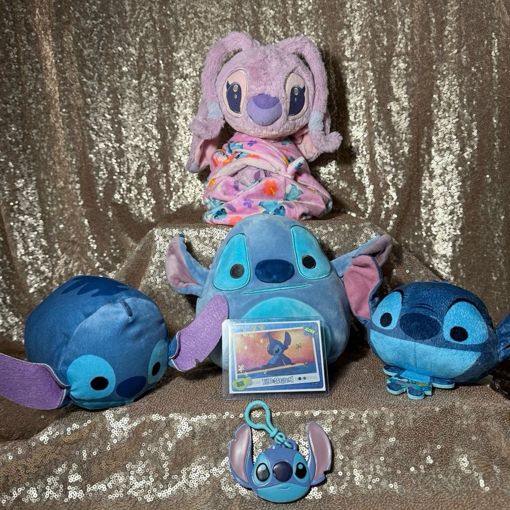 Disney Lilo & Stitch Plush Bundle Angel Babies Squishmallows Tsum Tsum 6pc Set